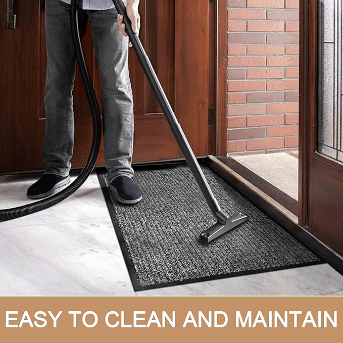 Front Door Mat Outside Entrance, Low Profile Welcome Doormat - Image 4