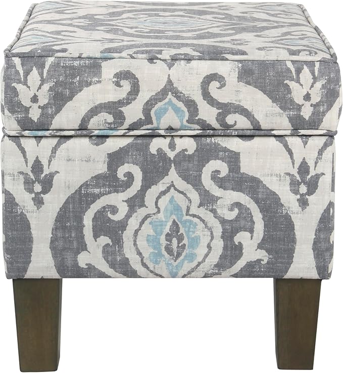 Home Decor | Dinah Collection Modern Storage Ottoman | Ottoman - Image 5