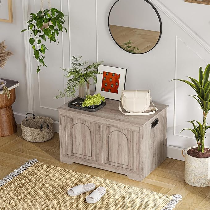 DINZI LVJ Storage Chest, 31.5”Wooden Storage Box - Image 7