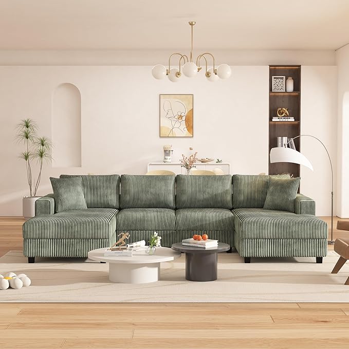 Oversized Symmetrical U Shaped Modular Sectional Sofa - Image 3