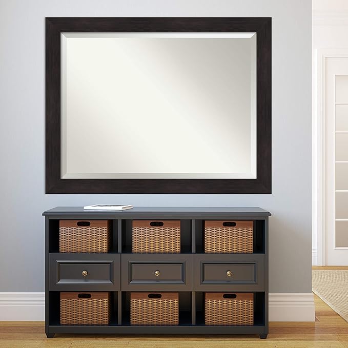 Amanti Art Brown Bathroom Mirror - Image 5