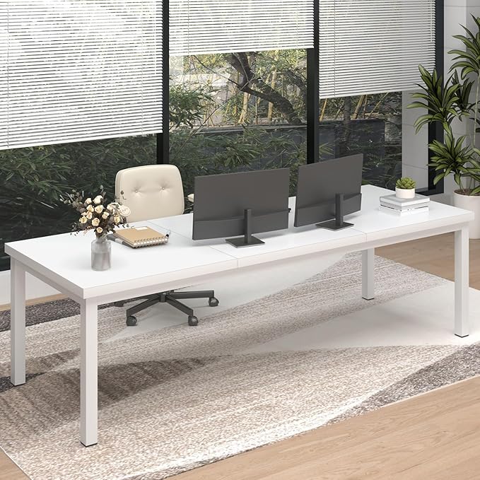 70.8 Inch Large Computer Desk, Long Gaming Table, Modern Two Person Desk Large by Unknown