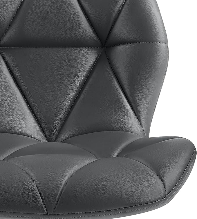 Yaheetech Gray Barstools Set of 2, PU Leather Bar Chairs - Image 10