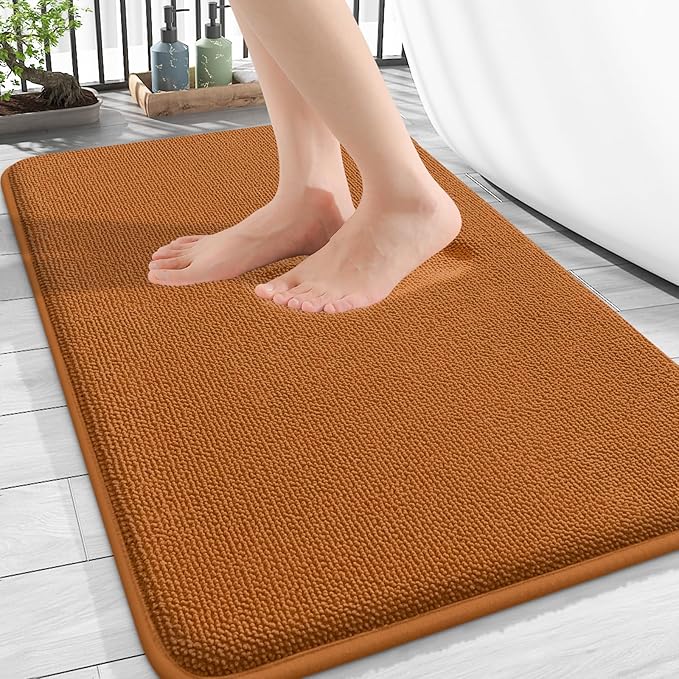 OLANLY Thick Memory Foam Bath Mat Rug 30x20, Extra Soft Absorbent Bathroom Rug by OLANLY