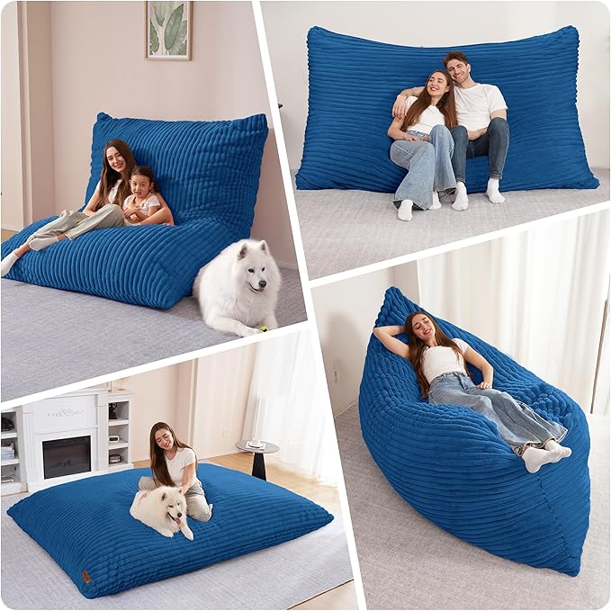 HABUTWAY 4-in-1 Bean Bag Chair, Convertible Chair - Image 7