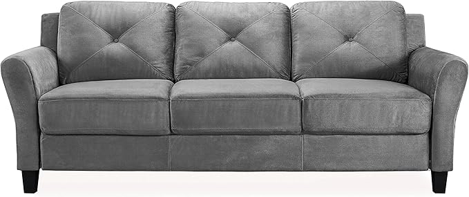 Lifestyle Solutions Harrington Sofa in Grey, Dark Grey - Image 2