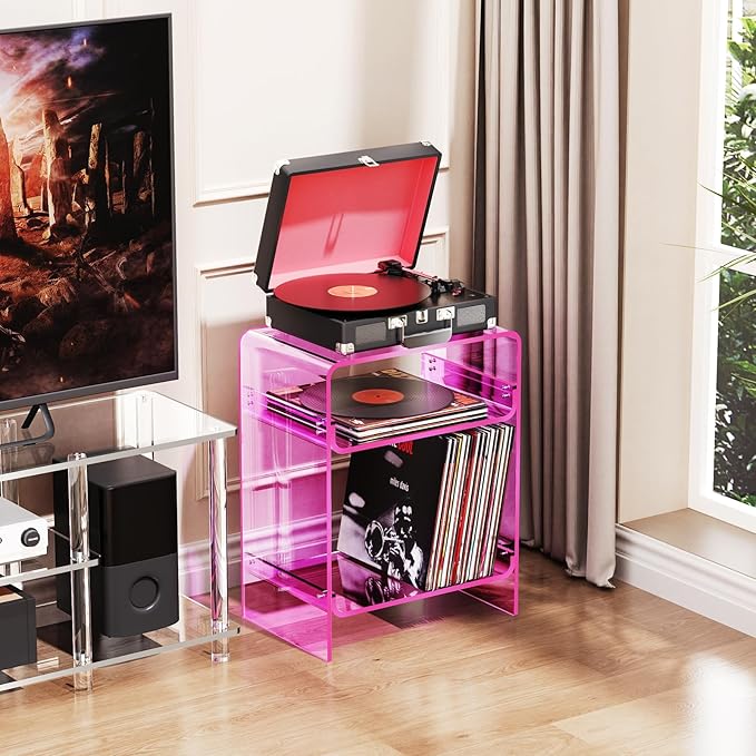 Acrylic Record Player Table - Image 2