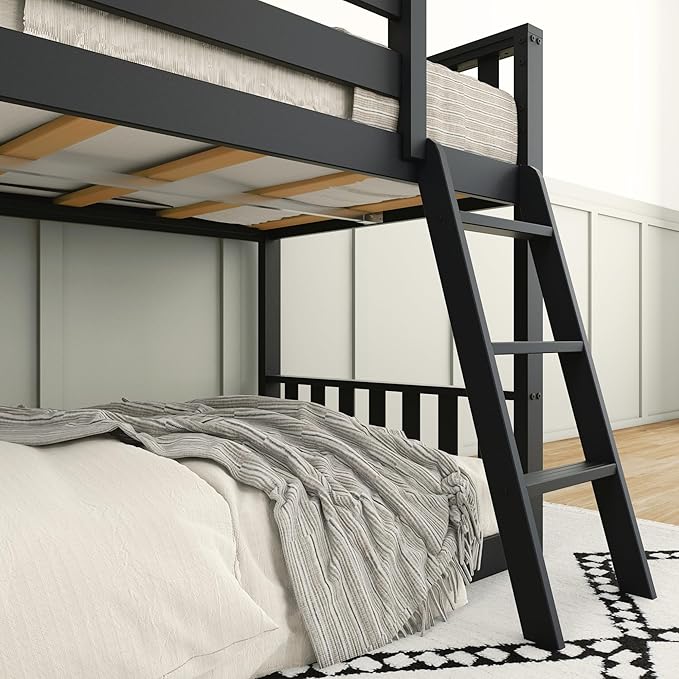 Max & Lily Low Bunk Bed, Scandinavian Modern Bunk Bed, Solid Wood - Image 6