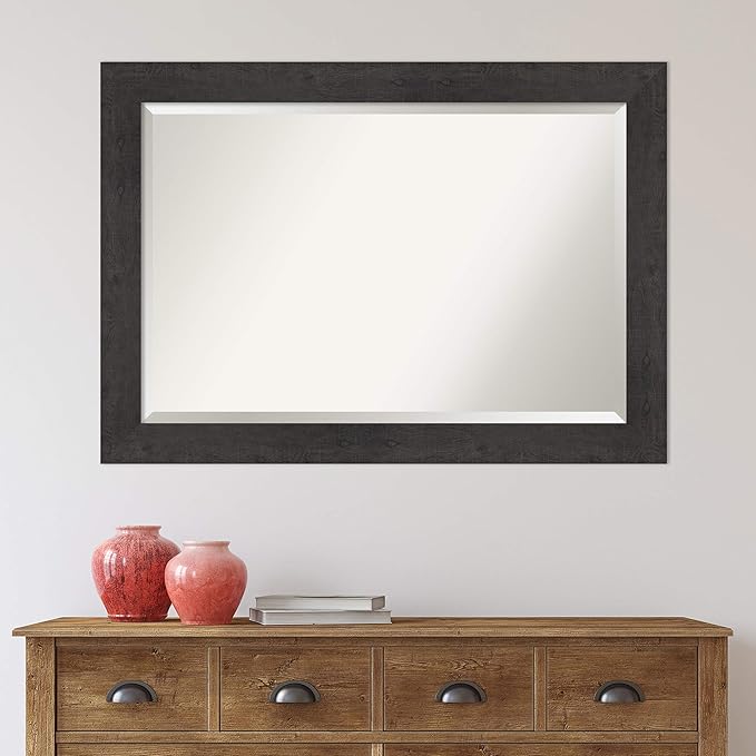 Amanti Art Brown Bathroom Mirror - Image 6