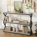 Industrial 3-Tier Console Table, Rustic Long Entryway Sofa Table by vividwood