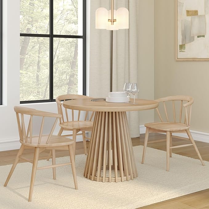 Plank+Beam Lido Round Dining Table, Minimalist Kitchen Table - Image 6