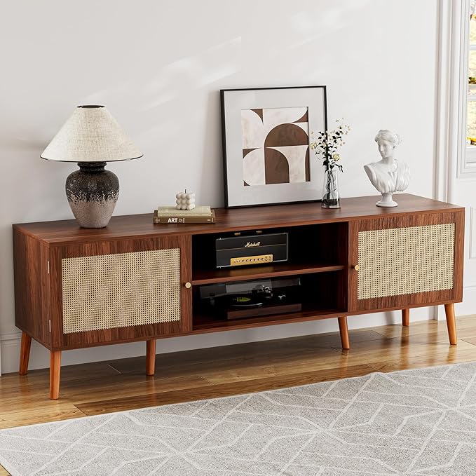 TV Stand for TVs up to 65'', Entertainment Center by ZttRiee