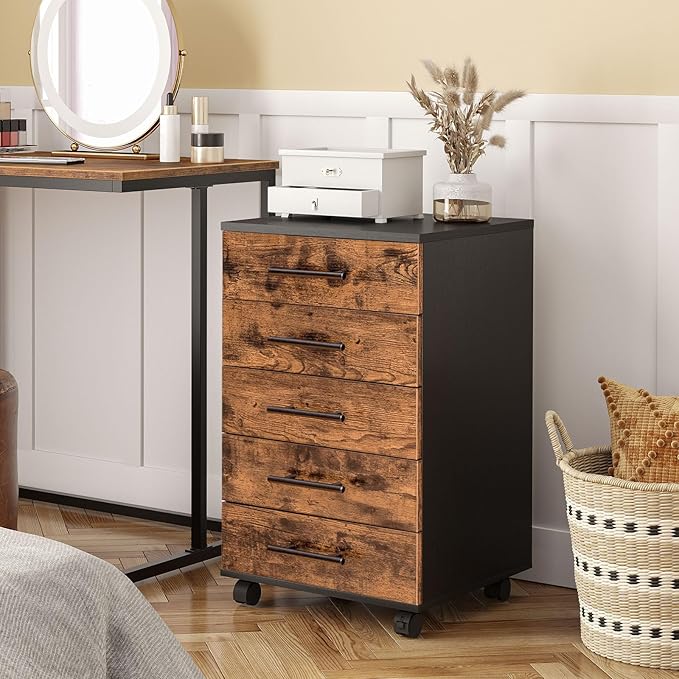 HOOBRO 5-Drawer File Cabinet, Office Filing Cabinet - Image 2
