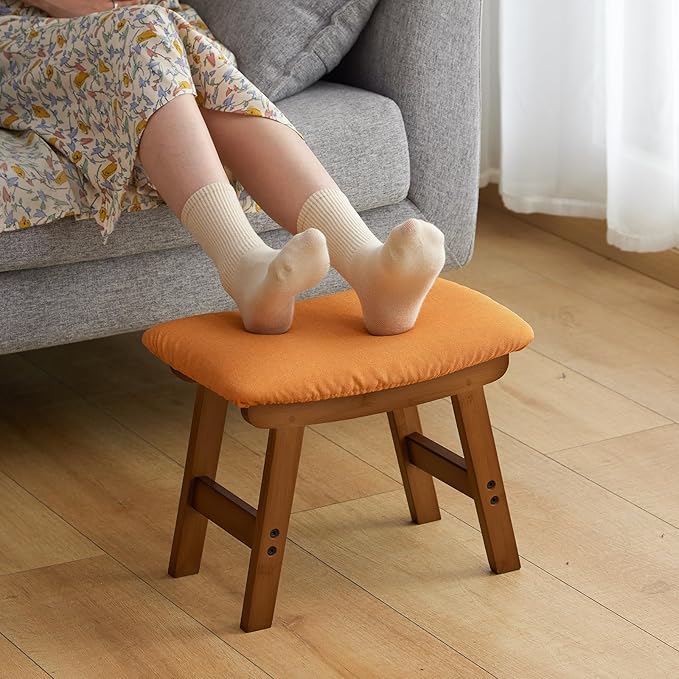 Foot Stool Ottoman Foot Rest Under Desk, Small Stool - Image 2