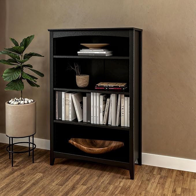 Camaflexi Shaker Style 4 Shelf Bookcase/Solid Wood / 48" High/Adjustable - Image 4