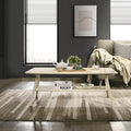 Roundhill Furniture Arona Mid-Century Modern Wood Shelf Coffee Table, Off-White by RoundhillFurniture