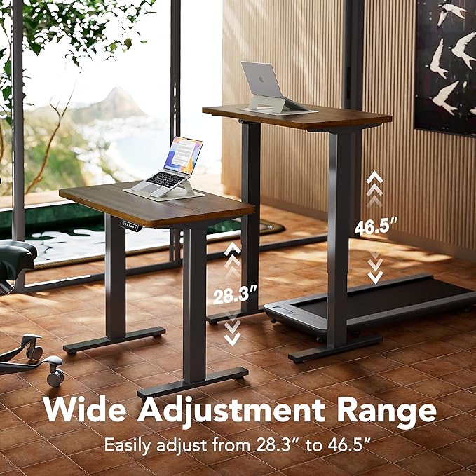 HUANUO 55 x 28 inch Electric Standing Desk Adjustable Height, 4 Memory Height - Image 4