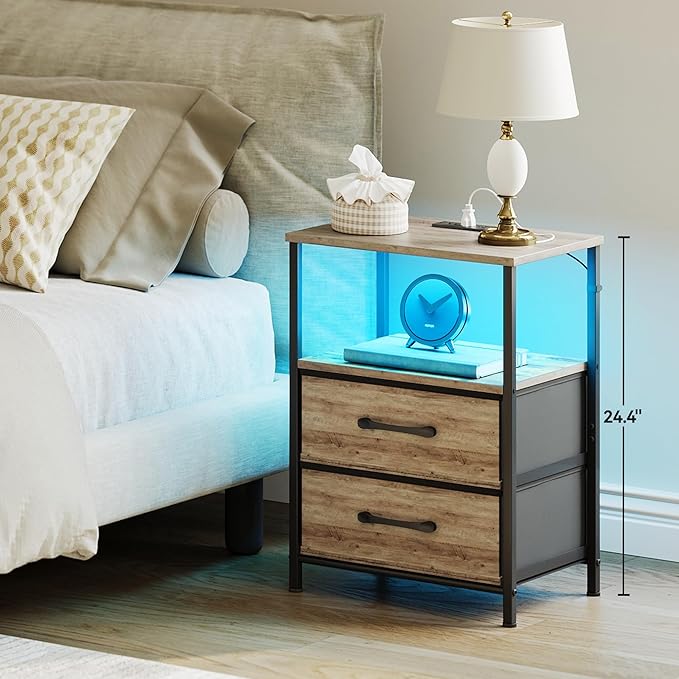 Nightstands Set of 2, Night Stand - Image 7