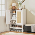 Rattan Shoe Cabinet Storage for Entryway, Shoe Cabinet by JASIWAY