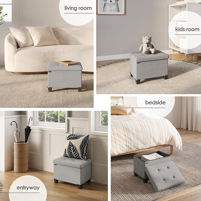 STORAGEBUD Storage Ottoman Cube - Image 4