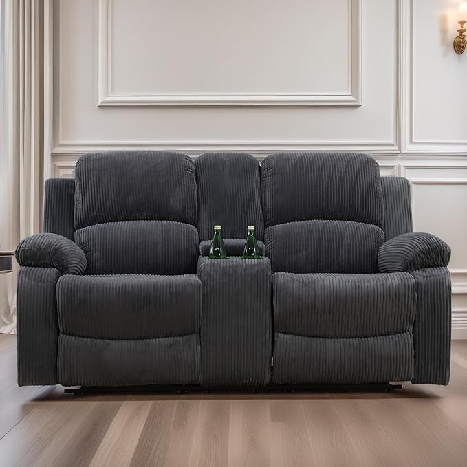Loveseat Recliner Sofa, Reclining Loveseat Couch by FONTOI