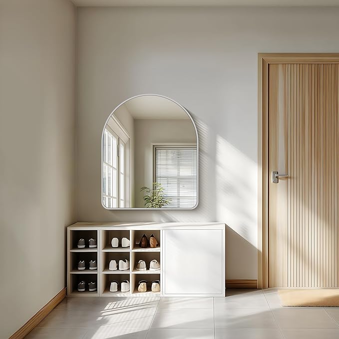 FORBATH Arched Bathroom Mirror 30x36 Inch, Arch Wall Mirror - Image 4