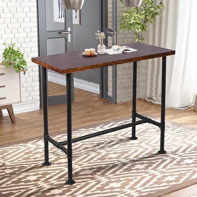 Diwhy DIY Industrial Design Pipe Dining Table Casual Pub BAR Laptop Table - Image 9
