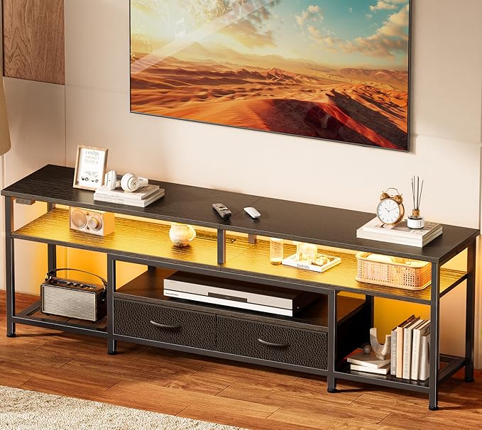 Huuger TV Stand for 65 70 Inch TV, Entertainment Center by Huuger