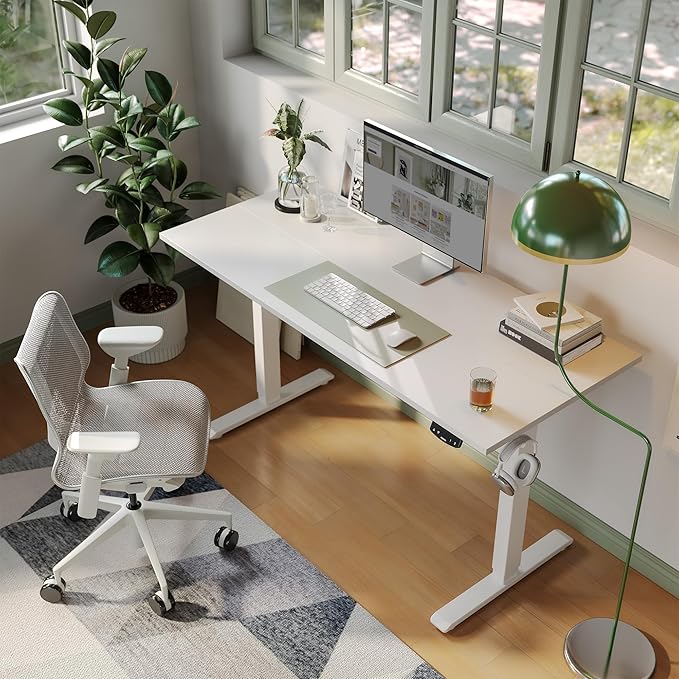 Agilestic Electric Standing Desk, Large 60 x 24 Inches Height Adjustable Desk - Image 4