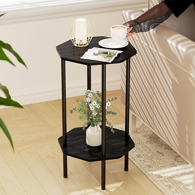Side Table, Octagonal End Table - Image 2