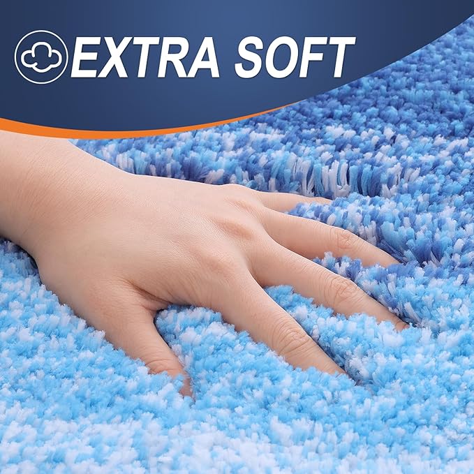 OLANLY Bathroom Rugs Mat 24x16, Extra Soft Absorbent Microfiber Bath Rugs - Image 3