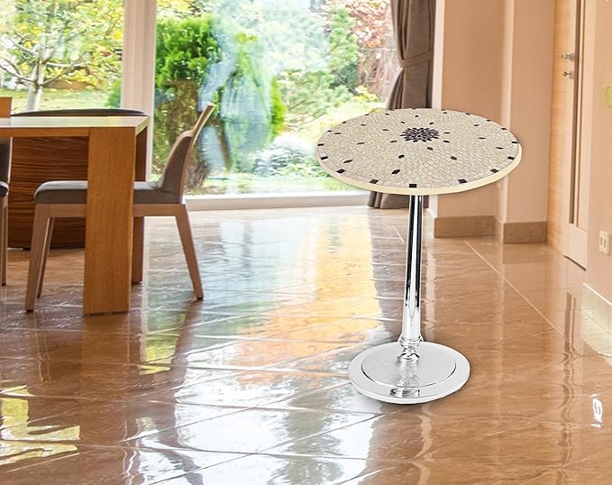 CLEENTABLE Mosaic Round End Table - Image 4
