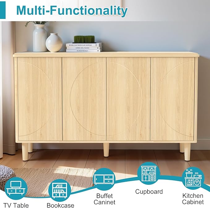 59.4" Sideboard Buffet Cabinet - Image 5
