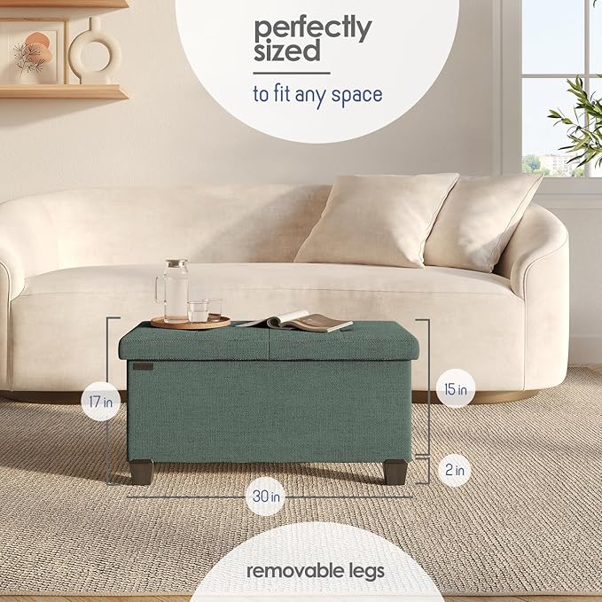 STORAGEBUD Storage Ottoman Bench - Image 8