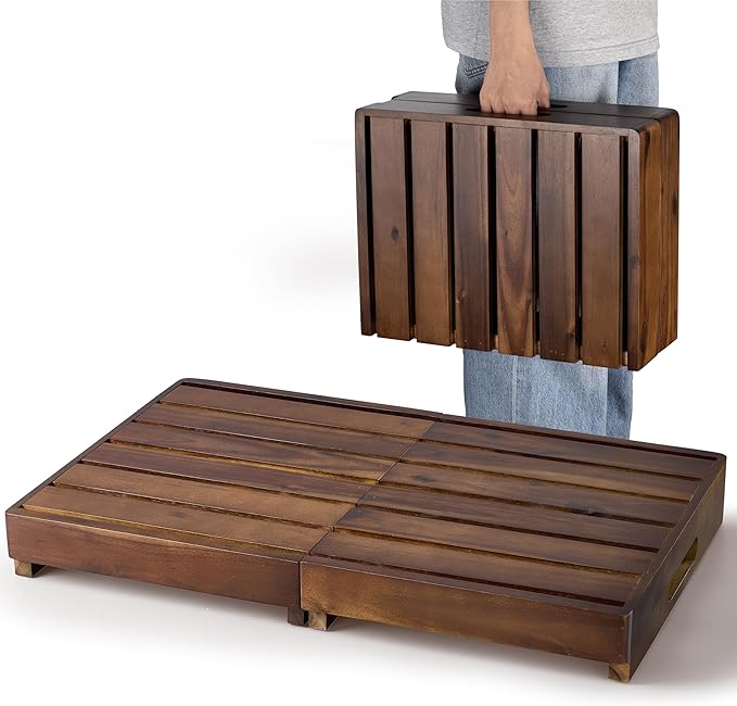 HOLANA 25in Wood Step Stool for Adults by HOLANA