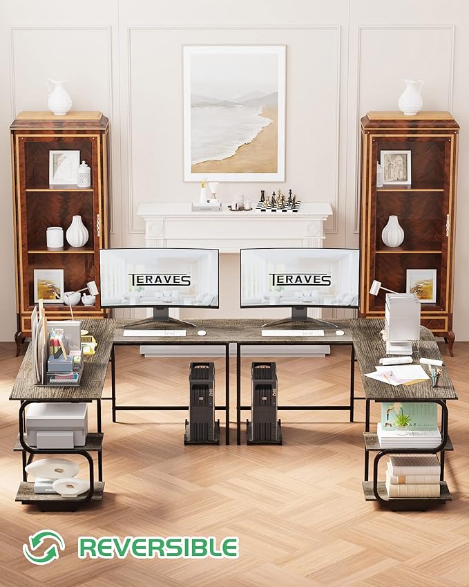Teraves Reversible L Shaped Desk - Image 2