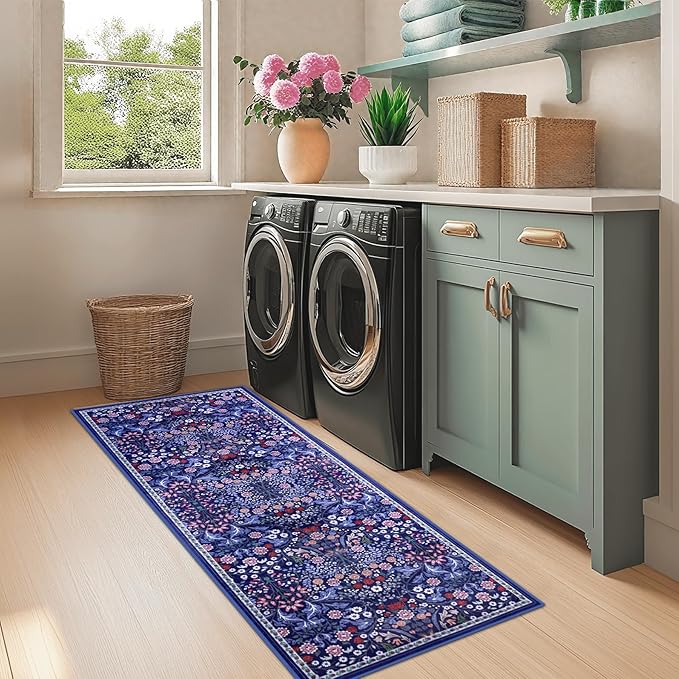 Runner Rug for Entryway: 2x10 Kitchen Rugs Non Slip Washable Ultra-Thin Soft - Image 4