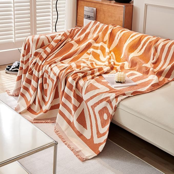 VM VOUGEMARKET Orange Sofa Cover - Image 6