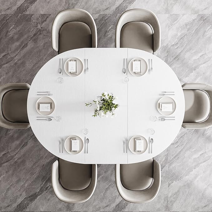 Feonase 59" Round Extendable Dining Room Table - Image 7