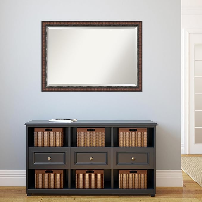 Amanti Art Brown Bathroom Mirror - Image 5