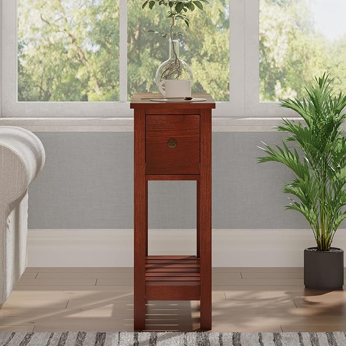 ChooChoo Narrow End Table, Small Side Table - Image 5