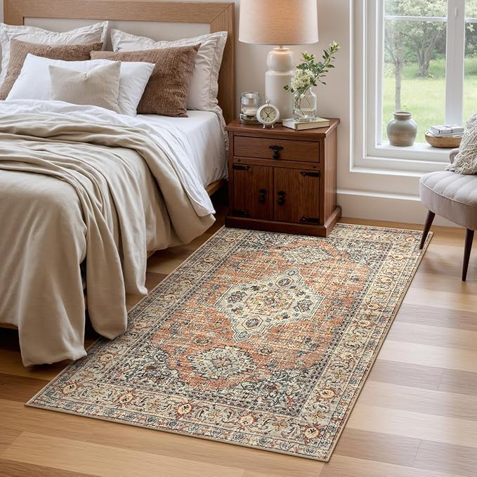 Lahome Oriental Washable Rug, 3x5 Rugs - Image 3