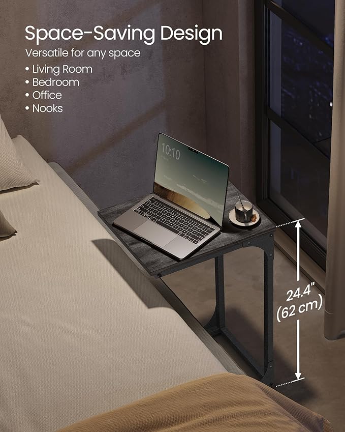 VASAGLE C-Shaped End Table, Small Side Table - Image 4
