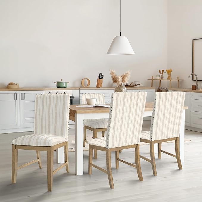 HomePop Upholstered Wood Apron Dining Chair - Image 2