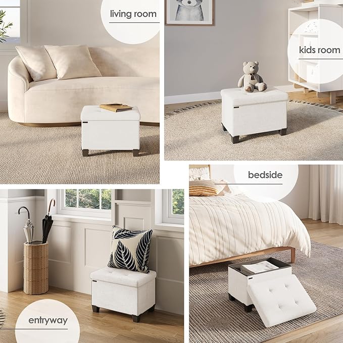 STORAGEBUD Storage Ottoman Cube - Image 4