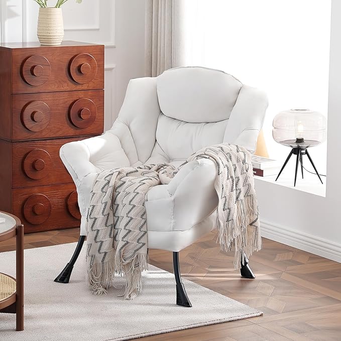 Lazy Chair, Reading Armchair, Large Modern Lounge Accent Chair, Leisure Sofa - Image 7