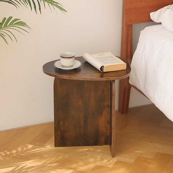 AWASEN Side Table, Small Triangle End Table Living Room, Modern Accent Table - Image 6