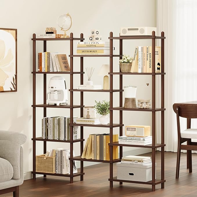 IOTXY Wooden Triple Wide Bookshelf - Image 7