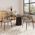 Dining Chairs Set of 4, Ergonomic Fabric Upholstered Seating by Unknown