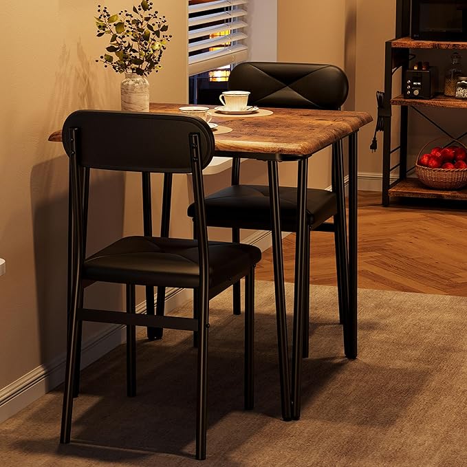 GarveeHome Dining Table Set for 2, Kitchen Table - Image 3